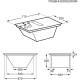 AEG Campana encimera Inducción  Negro, Ancho 70 cm, Zona Flexible, entre 400 y 600 m³ hora Clase A+
