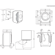 ELECTROLUX Lavadora secadora integrable  EN7W3866OF, 8 Kg lavado 4 Kg secado, de 1600 r.p.m., Integrable Clase D