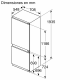 BOSCH Combi integrable  KBN96VSE0. Infinity, Solo Congelador No Frost, Integrable,