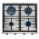 TEKA Encimera a gas  EX 60.1 4G AI AL DR CI NAT. 40212210. 4 zonas. Inoxidable. Zona Gigante gas