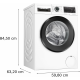 BOSCH lavadora carga frontal  WGG244Z0ES, 9 Kg, de 1400 r.p.m., Blanco