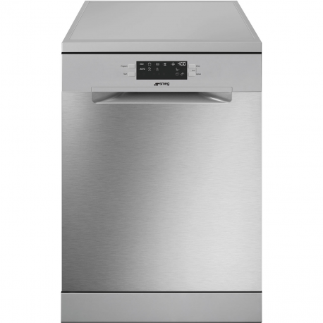 SMEG Lavavajillas libre inst 60 cm  LVS342CQSX, 14 cubiertos, 3ª bandeja, Inoxidable Clase C