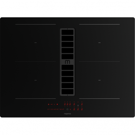 MEPAMSA Campana isla  INDU MAX BK 70 ASPIRACION. 340.0711.222 , 70 cm, Negro, Clase A+