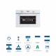 CATA Horno multifunción  07003000. HORNO, MD5008WH, Pirolítico, Blanco,