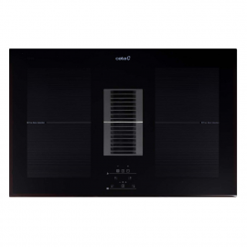 CATA Campana encimera Inducción  08000405. AS 750 /ANegro, Ancho 80 cm, 4 zonas, entre 400 y 600 m³ hora