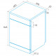EDESA Lavavajillas libre inst 60 cm  EDW-6231 WH /A. 926270324. 13 cubiertos, 3ª bandeja, Blanco Clase D