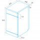 EDESA Lavavajillas libre inst 45 cm  EDW-4710 WH /A. 926270328. 10 cubiertos, Blanco, Clase D