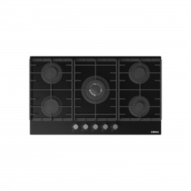 EDESA Encimera a gas  EGG-9051 TI TR C N. 922272067. 5 zonas, Negro, Zona Gigante gas