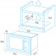 EDESA Microondas integrable  EMW-2020-IG WH. 929270364. Integrable, Con Grill,