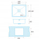 EDESA Fregadero bajo encimera  MAKALU BE 50X40 1C R-10. 950270029. Una cubeta, Inoxidable, acabado acero. Para mueble de 60 cm