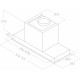 ELICA Campana Integrada   HIDDEN 2.0 BL MAT/A/52. PRF0197740. 60 cm, Integrable,. Clase B