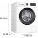 BOSCH Lavadora carga frontal  WGG254Z5ES, Más de 9 Kg, de 1400 r.p.m., Blanco .Clase A