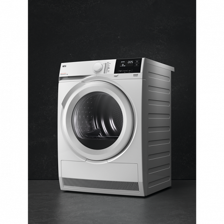 AEG Secadora Bomba de calor  TR818A2OB. 9 Kg, Blanco. Clase A+++