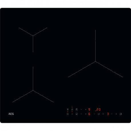 AEG Encimera Vitrocerámica  TN63IP0BIB. 3 zonas, Negro.