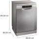BOSCH Lavavajillas integrable 60 cm  SMS46KI01E. Inoxidable. 13 cubiertos. Clase E