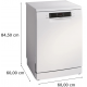 BOSCH Lavavajillas libre inst 60 cm  SMS46KW02E. 13 Cubiertos. 3ª bandeja Clase E