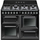 SMEG Cocina horno eléctrico  TR4110BL1. Más de 4 zonas. Negro Clase A