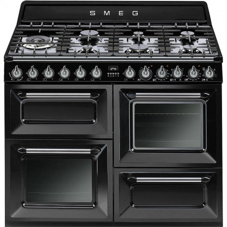 Cocina Smeg TR4110BL1 110x60 cm 7 fuegos negra A/A