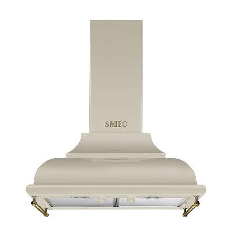 Campana smeg KC16POE max 820 m3/h crema clase A