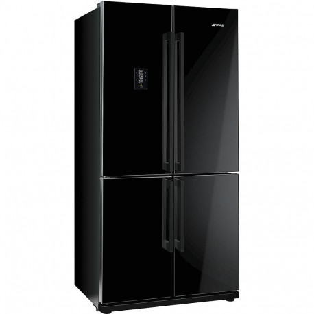 Frigorífico smeg FQ60NPE Side by Side No Frost negro clase A+