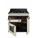 Cocina Smeg TR93P 90x60 cm 5 fuegos crema A/B