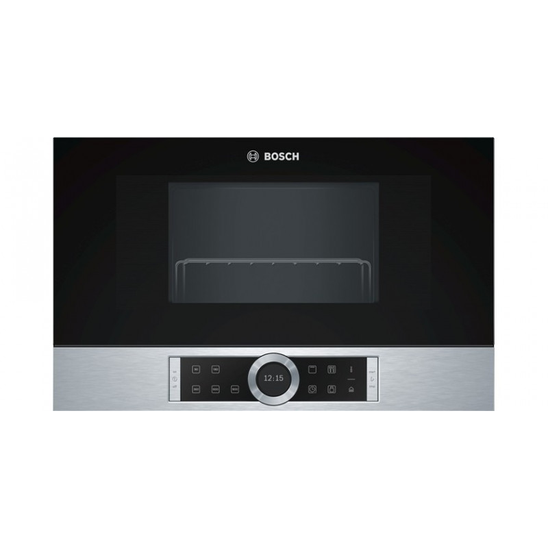 BOSCH Microondas integrable BER634GS1. Infinity 135. Integrable, Con Grill,  Negro, 21 litros