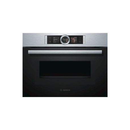 Horno BOSCH CMG676BS1 Compacto Multifunción Pirolítico Microondas, Negro+inox