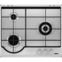 Encimera a gas ZANUSSI ZGG65334XA, 3 zonas, Inoxidable,  Zona Gigante