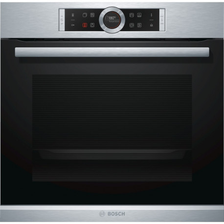 Horno multifuncion vapor BOSCH HRG635BS1, Inoxidable, Clase A+