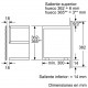 Microondas BOSCH BEL634GS1 integrable, 21 litros de capacidad, con grill