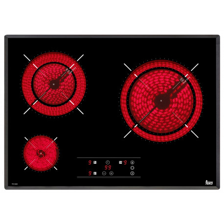 Encimera Teka TR 5300 40239050 Vitrocerámica Negro 3 zonas