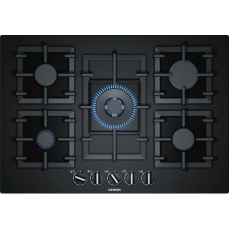 Encimera SIEMENS EP7A6QB90 A gas Negro 5 zonas Zona Gigante