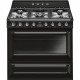 Cocinas a gas horno eléctrico SMEG TR90BL9 Negro  Más de 4 zonas Zona Gigante