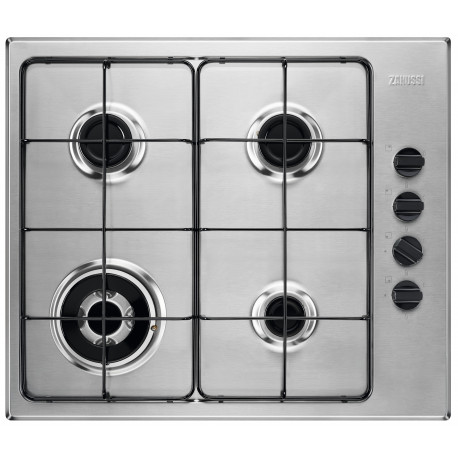 Encimera ZANUSSI ZGH62424XA A gas Inoxidable 4 zonas Zona Gigante