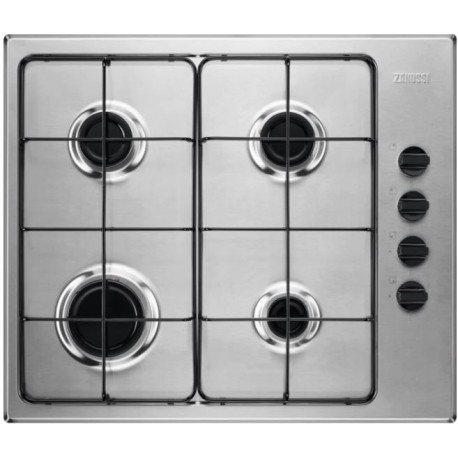 Encimera ZANUSSI ZGH62414XA A gas Inoxidable 4 zonas