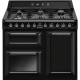 SMEG Cocina horno eléctrico  TR103BL. Más de 4 zonas. Negro Clase A