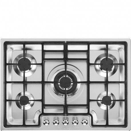 Encimera smeg PGF75-4 a gas 72 cm 5 fuegos inox