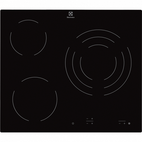 Encimera ELECTROLUX EHF6231IOK Vitrocerámica Negro 3 zonas