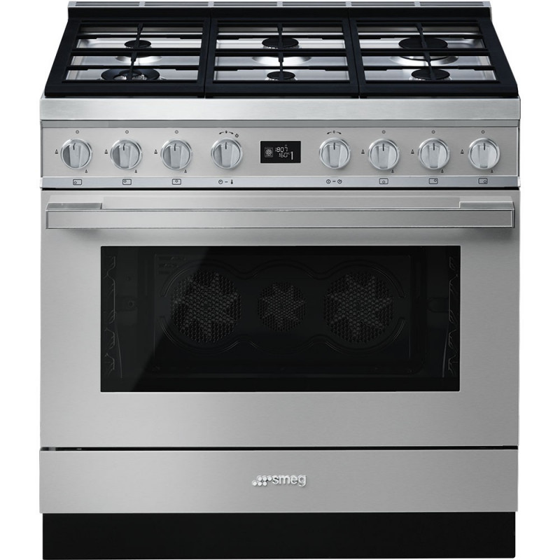 SMEG Cocina horno eléctrico CPF9GMX1. 6 zonas. Inoxidable. Zona Gigante