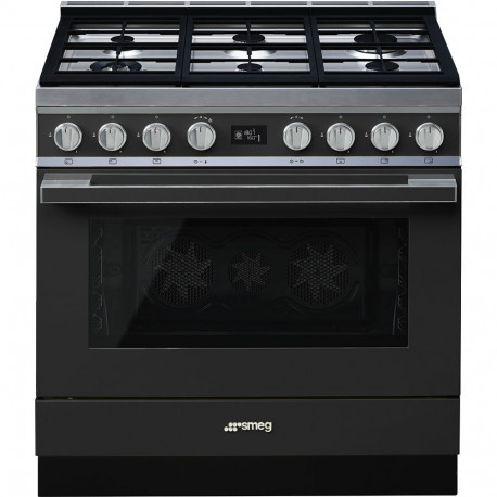 Cocina SMEG CPF9GPAN Cocinas a gas horno eléctrico Inoxidable Más de 4 zonas, Zona Gigante