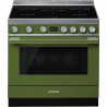 SMEG Cocina horno eléctrico  CPF9IPOG. 5 zonas. Verde agua. Zona Gigante