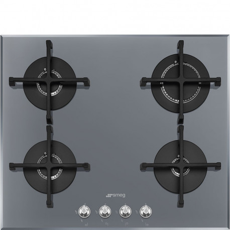 Encimera SMEG PV164S2 A gas Silver/Gris 4 zonas Zona Gigante