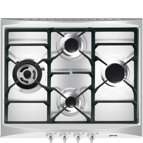 Encimera SMEG SR264XGH2 A gas Inoxidable 4 zonas Zona Gigante