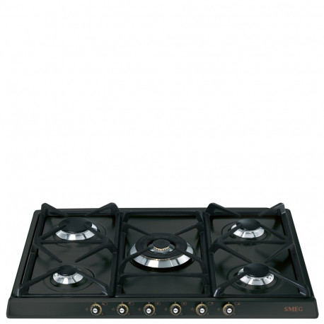 Encimera SMEG SR775AO A gas Antracita 5 zonas Zona Gigante