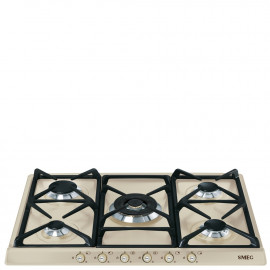 Encimera SMEG SR775PO A gas Crema/Beig 5 zonas Zona Gigante