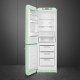 Frigorífico Smeg FAB32LPG3 combi No Frost verde agua bisagras izquierda A++