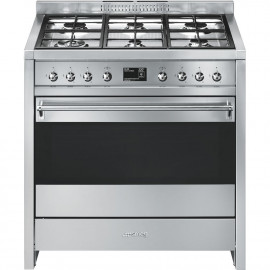 Cocina a gas SMEG A1-9, 6 Fuegos, Inoxidable