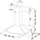 Campana  TENDER H 60 INOX V2 Pared Inox. 110.0270.802