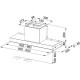 Campana  DISCRET 90 INOX Integrada Integrable. 305.0545.464