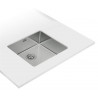 TEKA Fregadero bajo encimera  BE LINEA RS15 45.40 3œ C/REB SF. 115000006, Una cubeta, Inoxidable